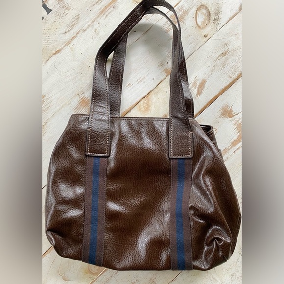 Tommy Hilfiger Y2K era faux leather purse NWOT dark brown shoulder bag vintage - Picture 11 of 15